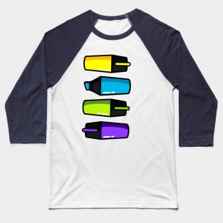 Highlighter Row Baseball T-Shirt